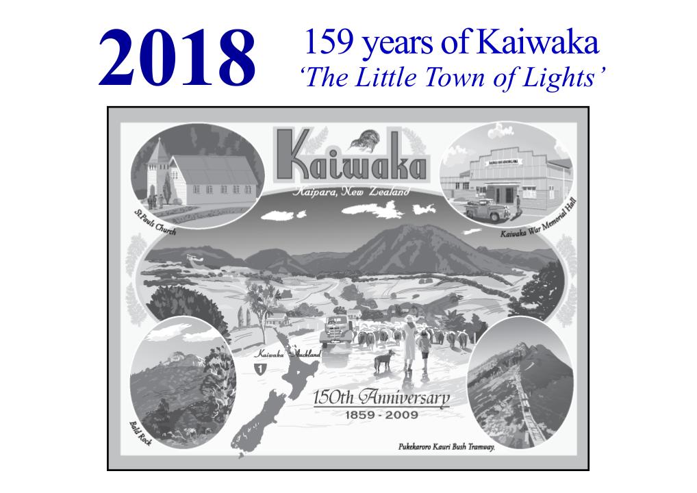 Kaiwaka Calendar 2018
